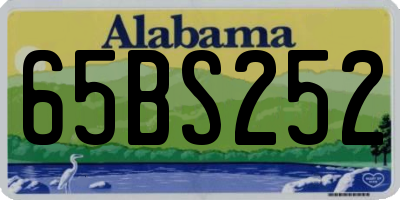 AL license plate 65BS252