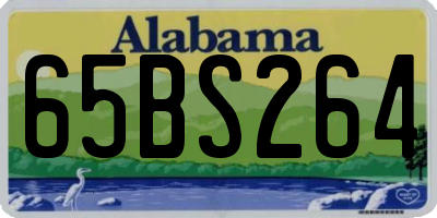 AL license plate 65BS264