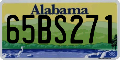 AL license plate 65BS271