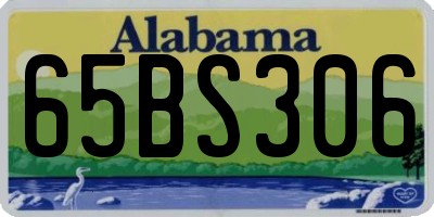 AL license plate 65BS306