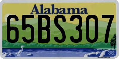 AL license plate 65BS307