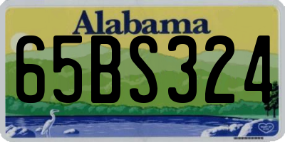 AL license plate 65BS324