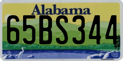 AL license plate 65BS344