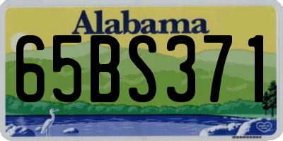 AL license plate 65BS371