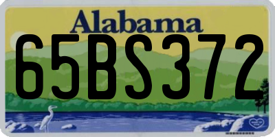 AL license plate 65BS372