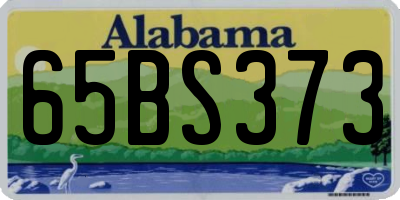AL license plate 65BS373