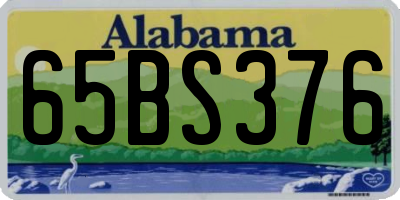 AL license plate 65BS376