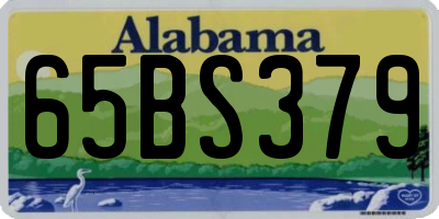 AL license plate 65BS379