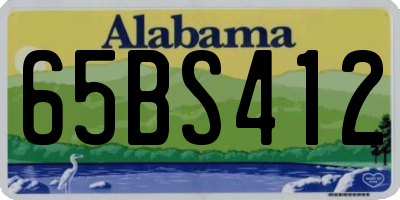 AL license plate 65BS412