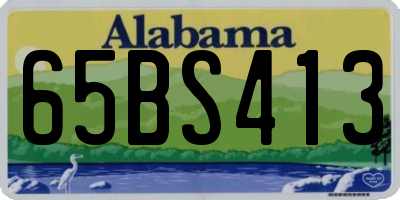 AL license plate 65BS413