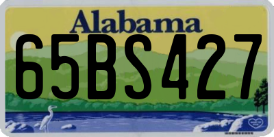 AL license plate 65BS427