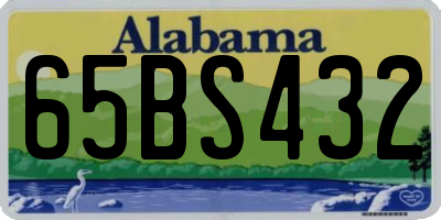 AL license plate 65BS432