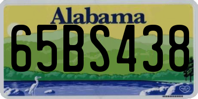 AL license plate 65BS438