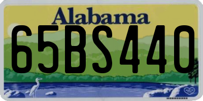 AL license plate 65BS440