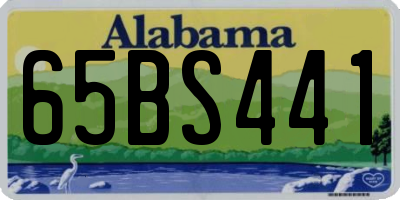 AL license plate 65BS441