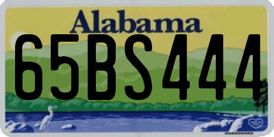 AL license plate 65BS444