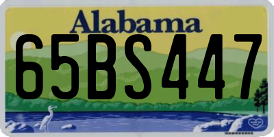 AL license plate 65BS447