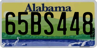 AL license plate 65BS448