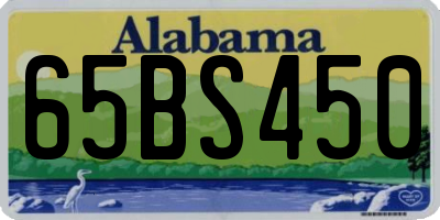 AL license plate 65BS450