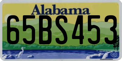 AL license plate 65BS453