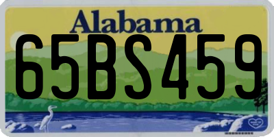 AL license plate 65BS459