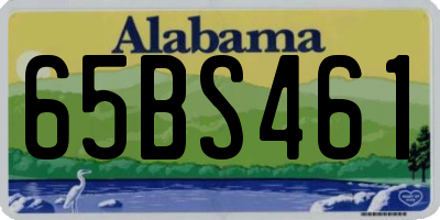AL license plate 65BS461