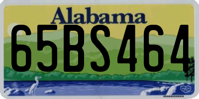 AL license plate 65BS464