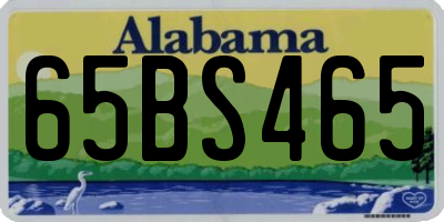 AL license plate 65BS465