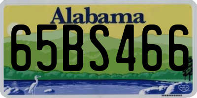 AL license plate 65BS466