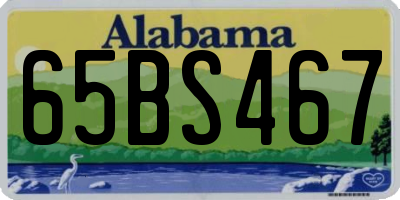 AL license plate 65BS467