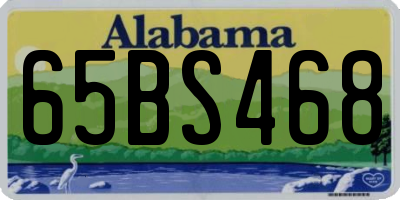 AL license plate 65BS468
