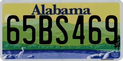 AL license plate 65BS469