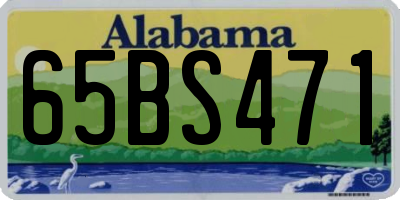 AL license plate 65BS471