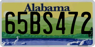 AL license plate 65BS472