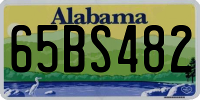 AL license plate 65BS482