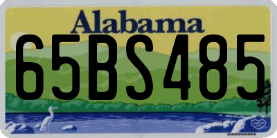 AL license plate 65BS485