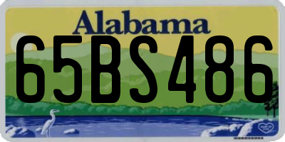 AL license plate 65BS486