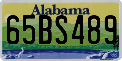 AL license plate 65BS489