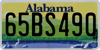 AL license plate 65BS490