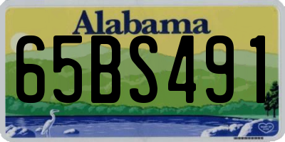 AL license plate 65BS491