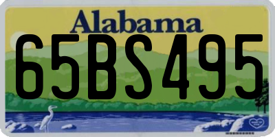 AL license plate 65BS495