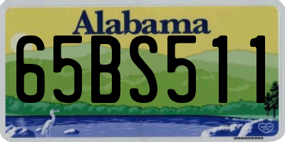 AL license plate 65BS511