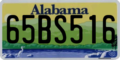 AL license plate 65BS516