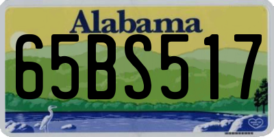 AL license plate 65BS517