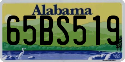 AL license plate 65BS519