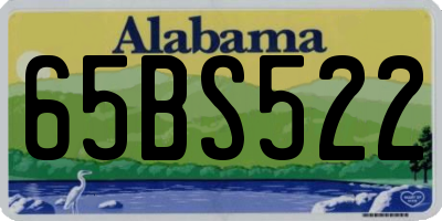 AL license plate 65BS522