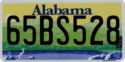AL license plate 65BS528