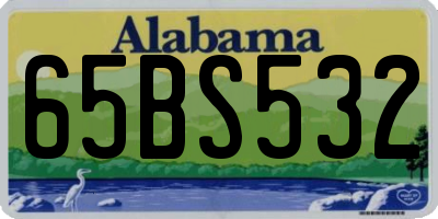 AL license plate 65BS532