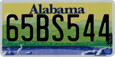 AL license plate 65BS544