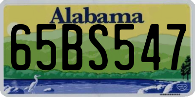 AL license plate 65BS547